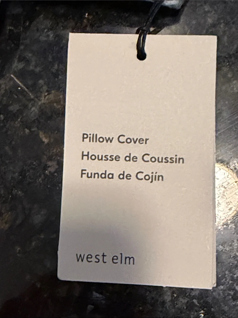 WEST ELM CHUNKY LINEN PILLOW COVER